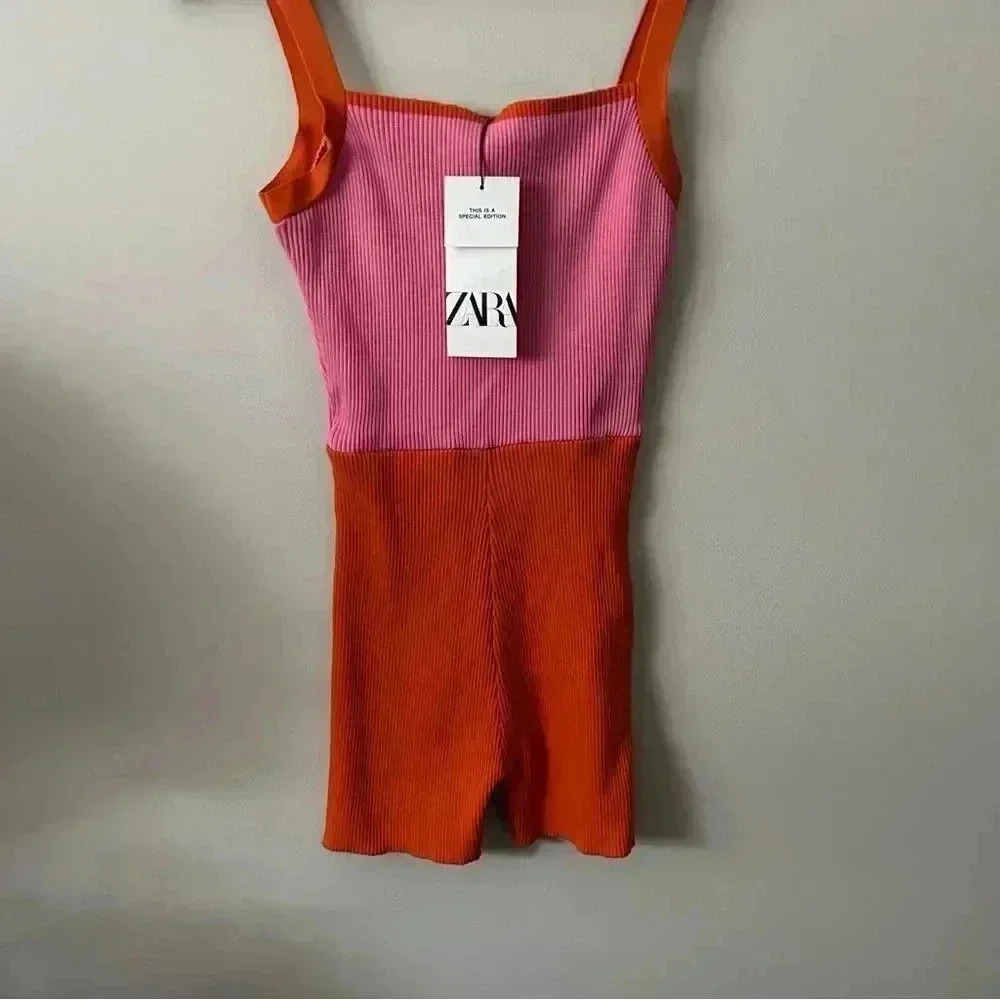 NWT Zara Colour Blocked Romper M - Picture 3 of 5
